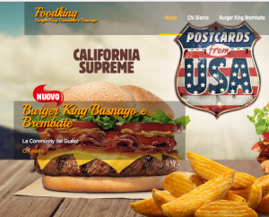 Sito ristorazione per Burger king Brembate